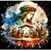 Christmas Nativity Scene with Mary T-Shirt, Unisex sizes
