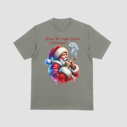 Christmas Santa Getting Lit, Twas The Night Before Christmas TShirt, Unisex Sizes